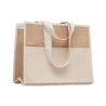Sac shopping  en toile et jute personnalisé - CAMPO DE GELI Matières : jute Couleurs : beige
