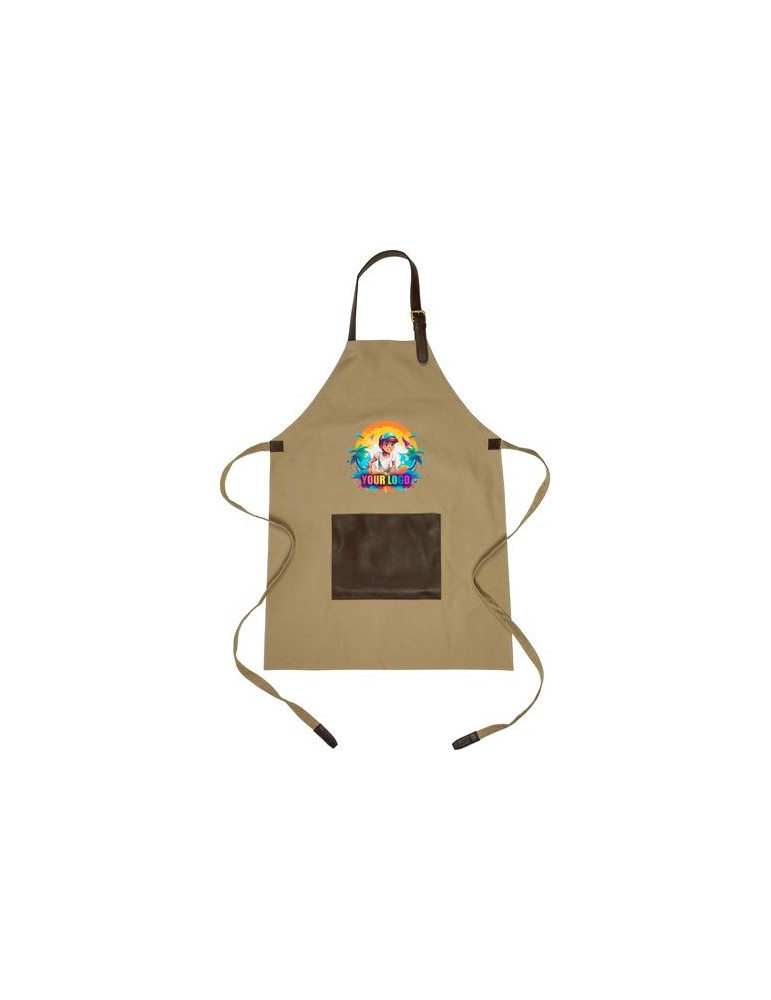 Tablier en canvas 450 g/m2 personnalisé Maria