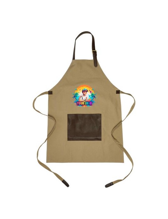 Tablier en canvas 450 g/m2 personnalisé Maria