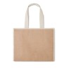 Sac shopping  en toile et jute personnalisé - CAMPO DE GELI Matières : jute Couleurs : beige personnalisable avec votre logo