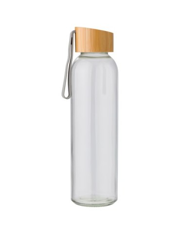 Bouteille en verre 500 ml avec bouchon en bambou personnalisée pas cher - 2