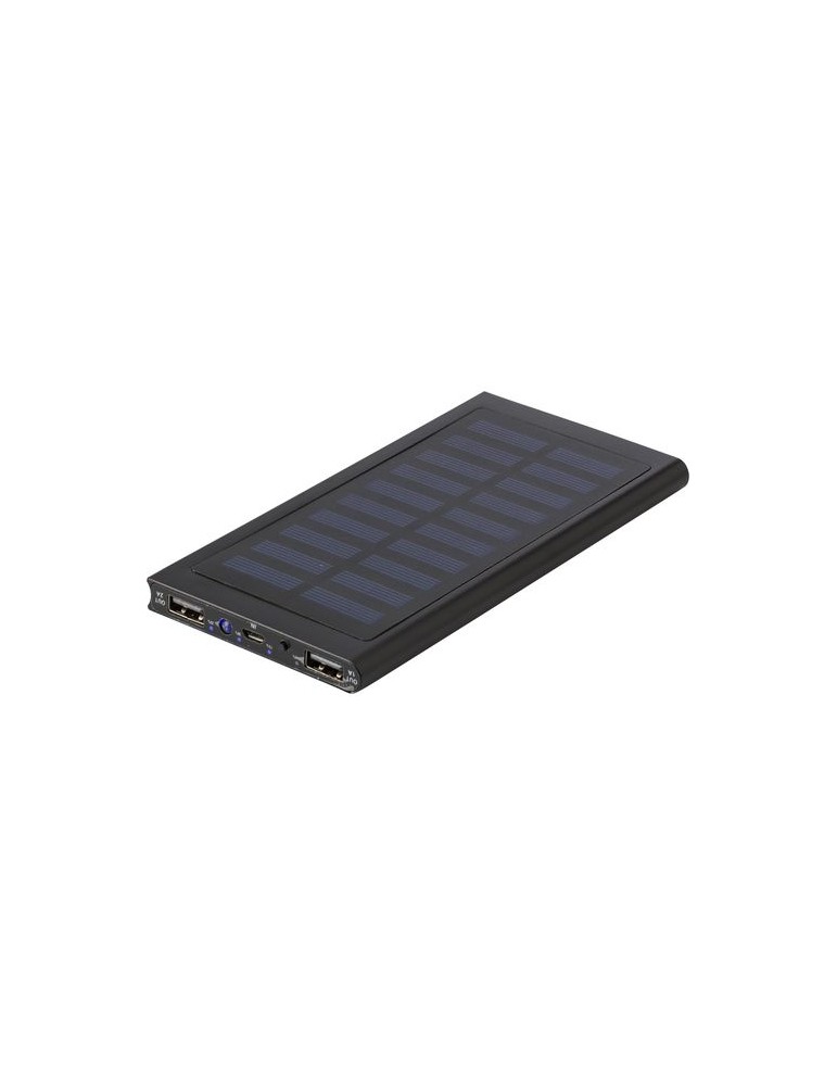 Power bank solaire en aluminium 8 000mAh - Adriana