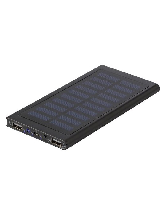 Power bank solaire en aluminium 8 000mAh - Adriana
