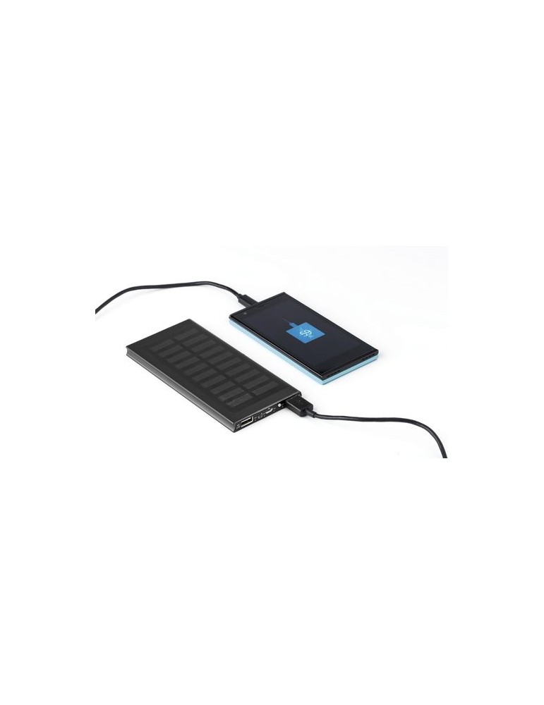 Power bank solaire en aluminium 8 000mAh - Adriana
