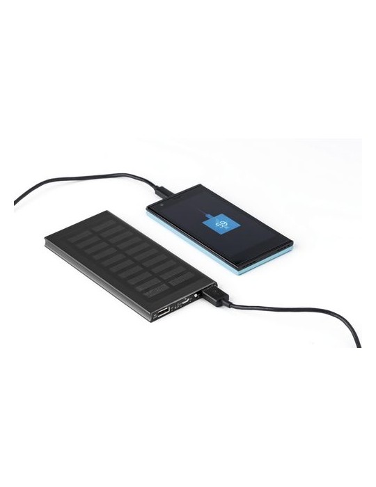 Power bank solaire en aluminium 8 000mAh - Adriana