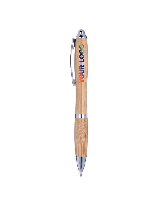 Stylo bille en bambou  personnalisé Carson