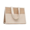 Sac shopping  en toile et jute personnalisé - CAMPO DE GELI Matières : jute Couleurs : beige goodies publicitaire événementiel