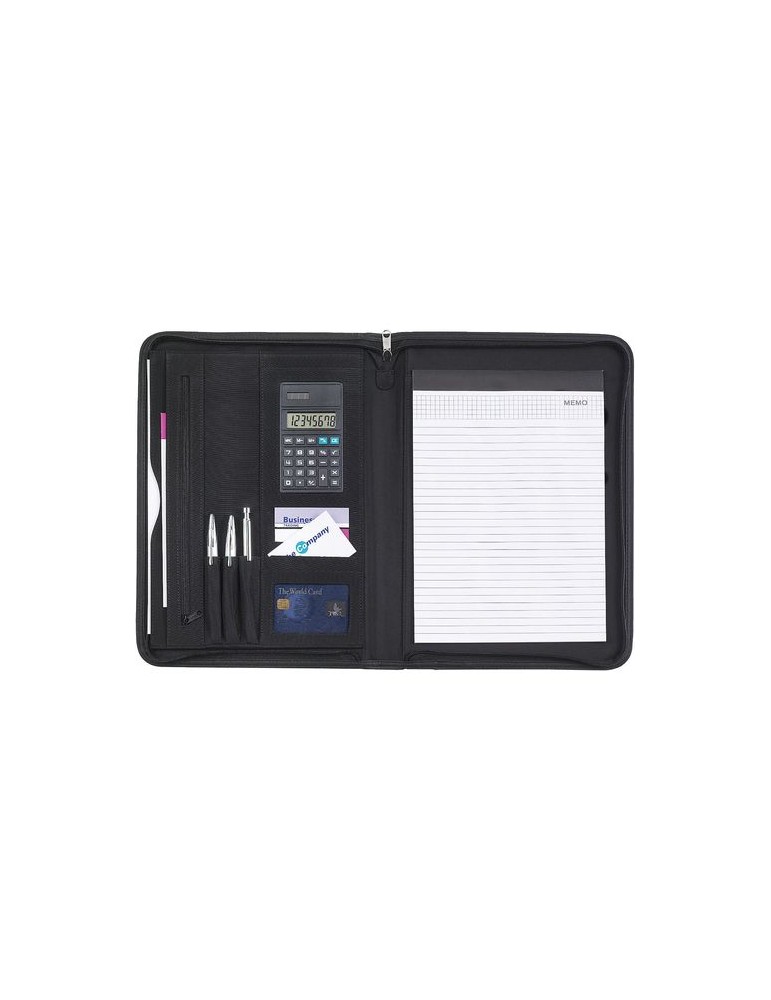 Conférencier A4 personnalisable en microfibre