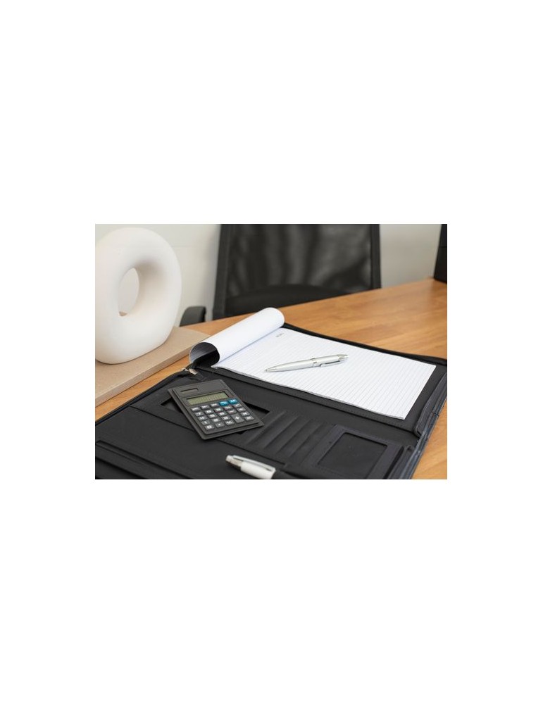 Conférencier A4 personnalisable en microfibre