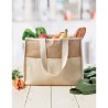 Sac shopping  en toile et jute personnalisé - CAMPO DE GELI Matières : jute Couleurs : beige marquage laser ultra précis