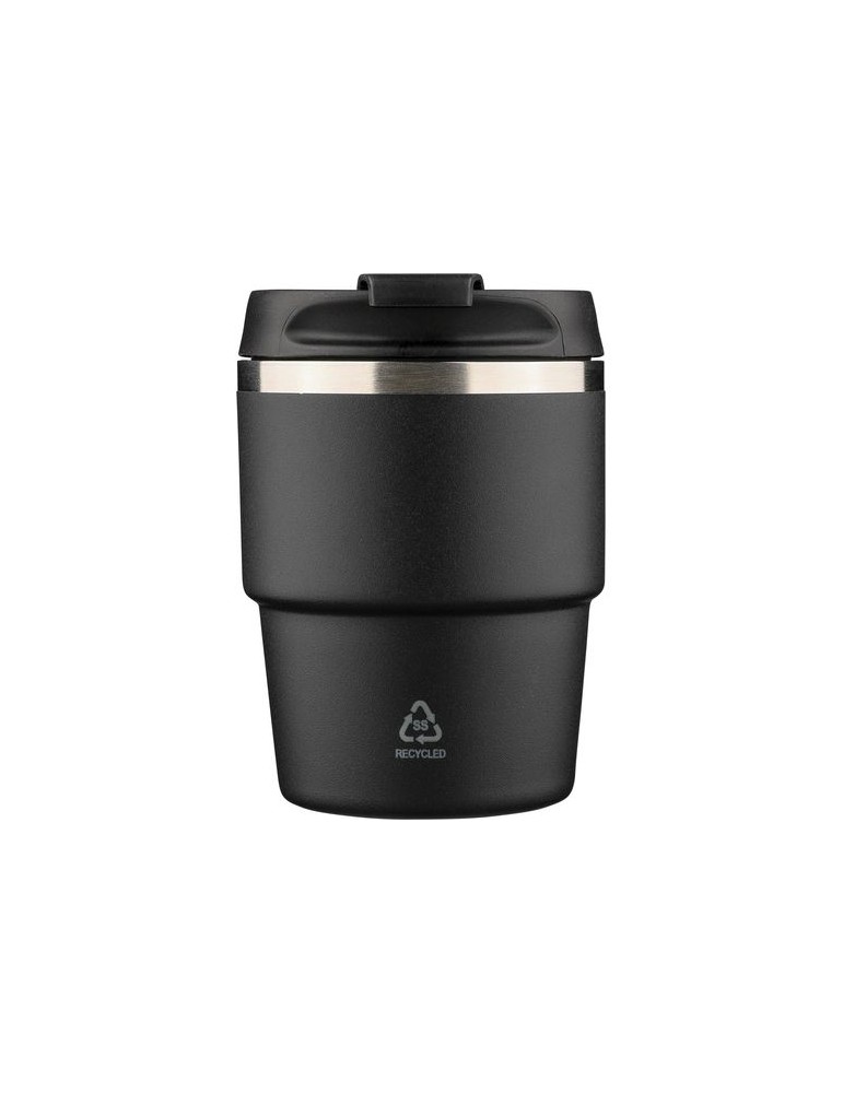 Mug double paroi de 175 ml en acier inoxydable recyclé Oli