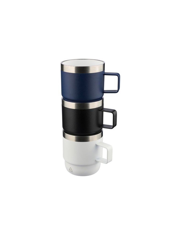 Mug double paroi de 180 ml en acier inoxydable recyclé Lilia