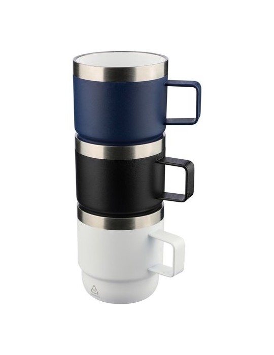 Mug double paroi de 180 ml en acier inoxydable recyclé Lilia