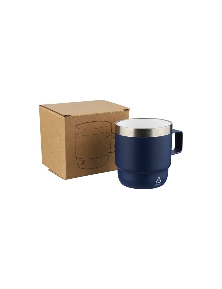 Mug double paroi de 180 ml en acier inoxydable recyclé Lilia