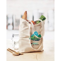 Sac shopping  en toile personnalisé | RASSA Matières : coton Couleurs : beige goodies publicitaire événementiel
