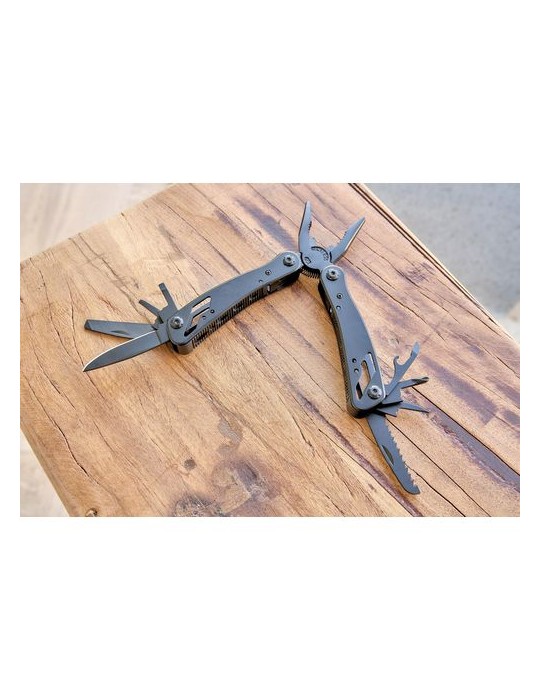 Pince multifonction en aluminium noir Ariane