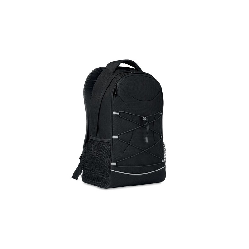 Sac à dos  et personnalisé en RPET - MONTE LOMO Matières : PET recyclé Couleurs : noir