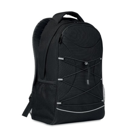 Sac à dos  et personnalisé en RPET - MONTE LOMO Matières : PET recyclé Couleurs : noir