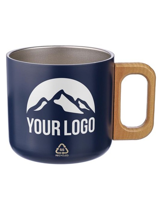 Mug isotherme en acier inoxydable recyclé personnalisé Dwight