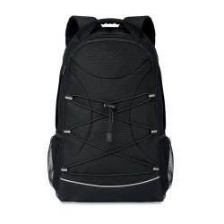 Sac à dos  et personnalisé en RPET - MONTE LOMO Matières : PET recyclé Couleurs : noir cadeau entreprise pas cher