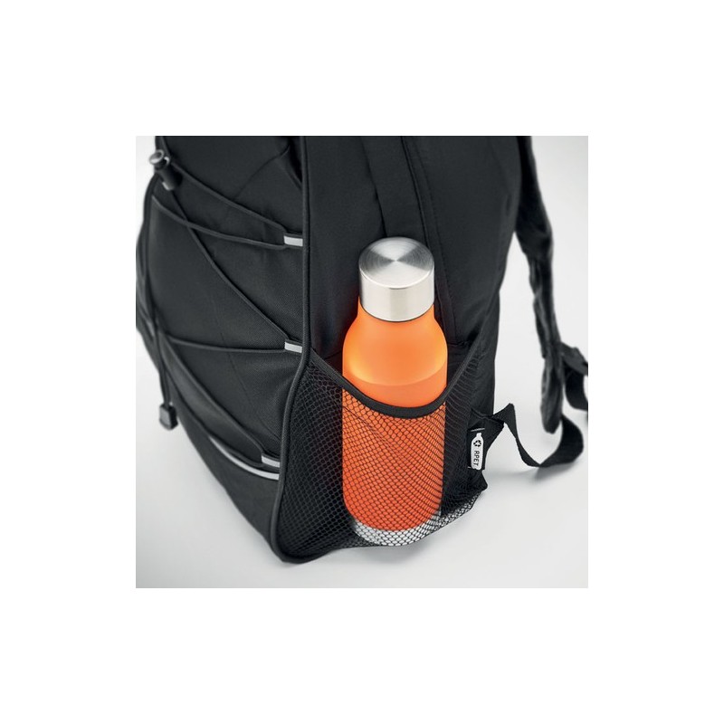 Sac à dos  et personnalisé en RPET - MONTE LOMO Matières : PET recyclé Couleurs : noir livraison express 24h 48h