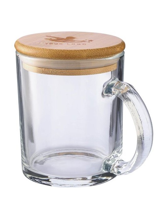 Mug  en verre recyclé et bambou de 300 ml Ashley