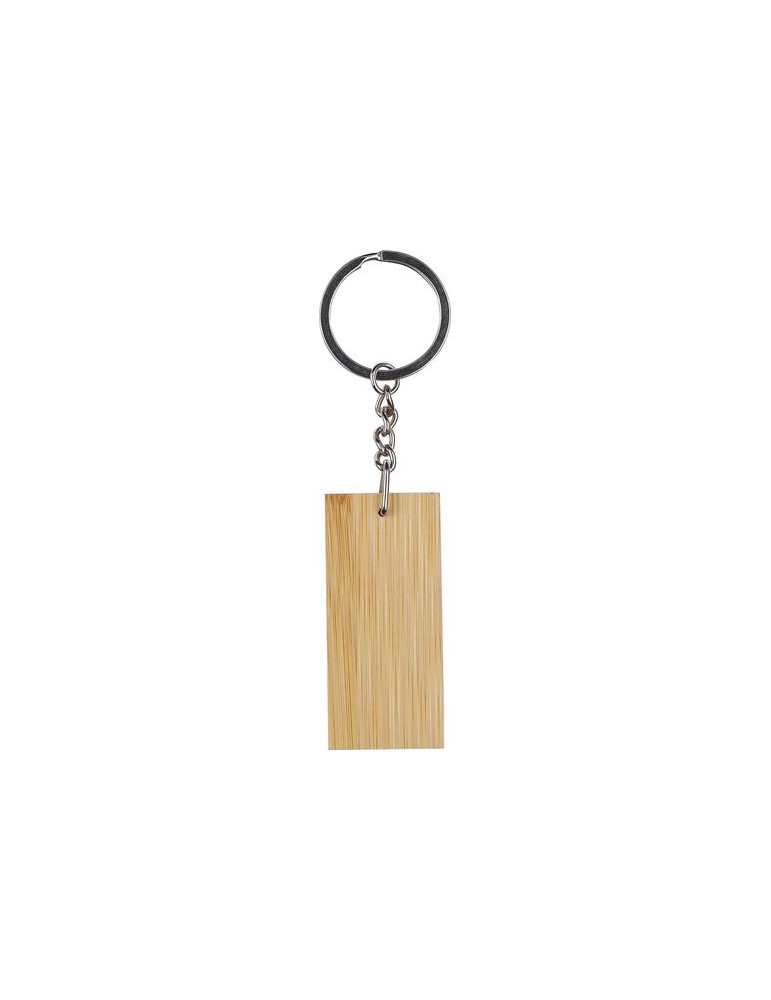 Porte-clé en bambou publicitaire Geoffrey