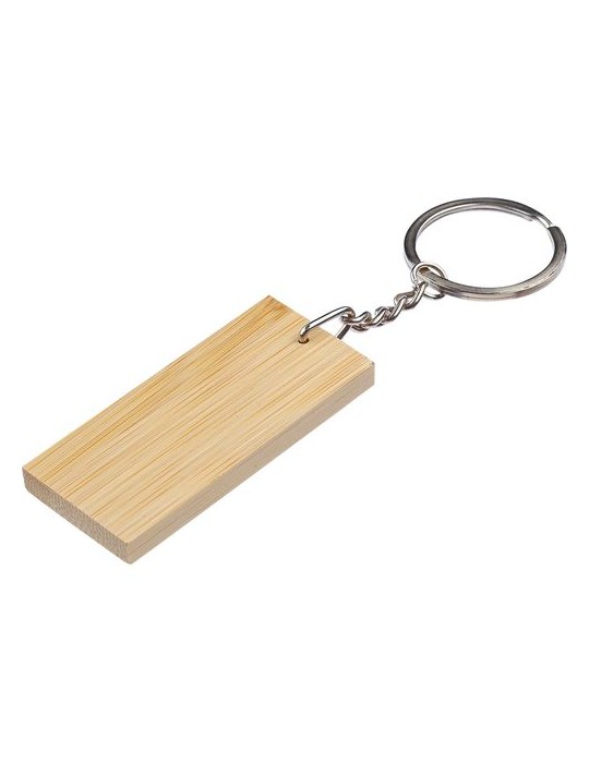 Porte-clé en bambou publicitaire Geoffrey
