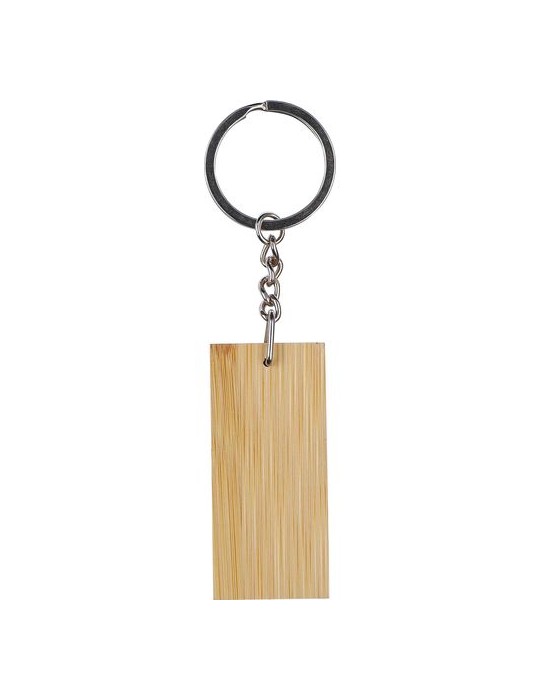 Porte-clé en bambou publicitaire Geoffrey