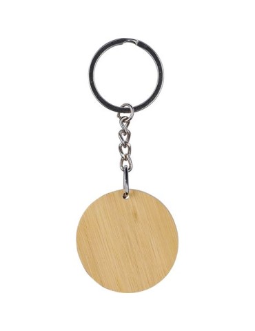 Porte-clé en bambou publicitaire Gene 2