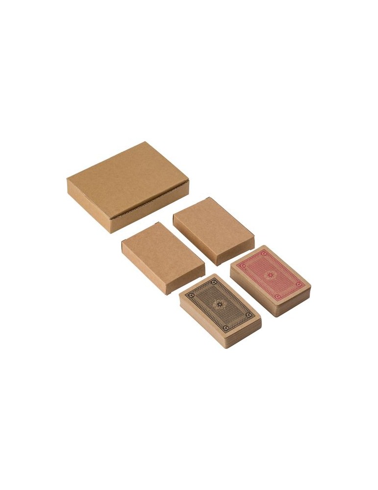 Set personnalisé de 2 jeux de cartes en carton recyclé Arwen pas cher
