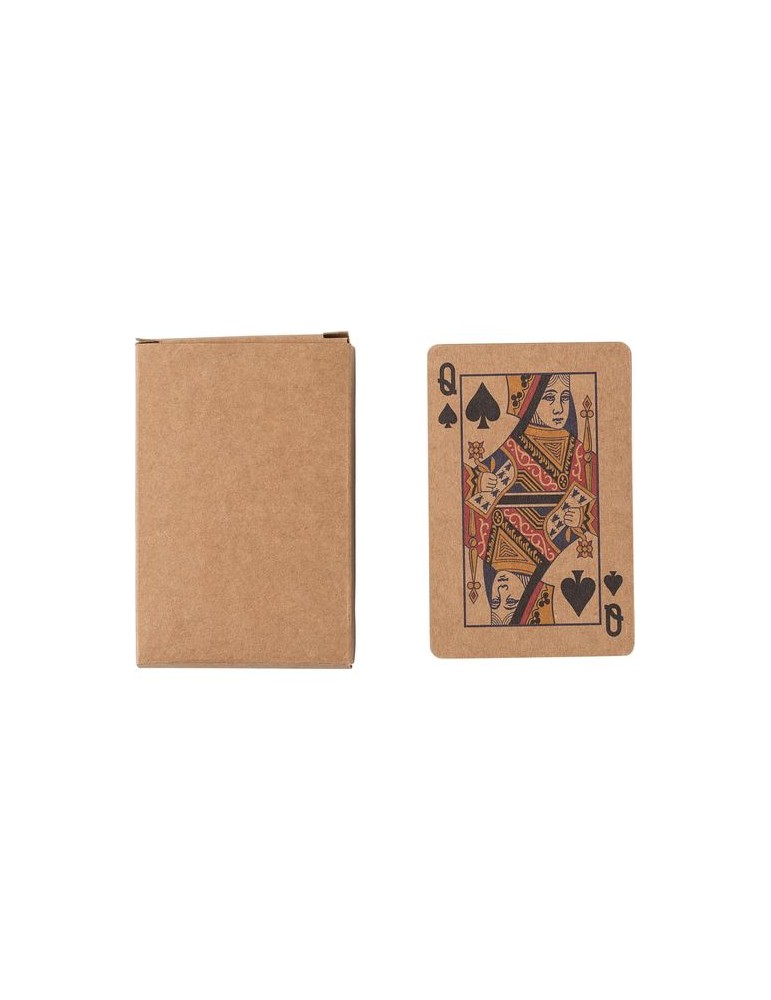 Set personnalisé de 2 jeux de cartes en carton recyclé Arwen pas cher