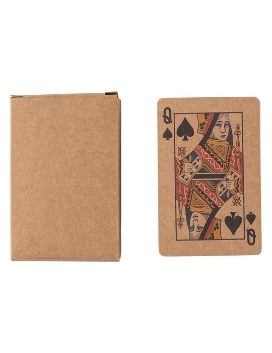 Set personnalisé de 2 jeux de cartes en carton recyclé Arwen pas cher