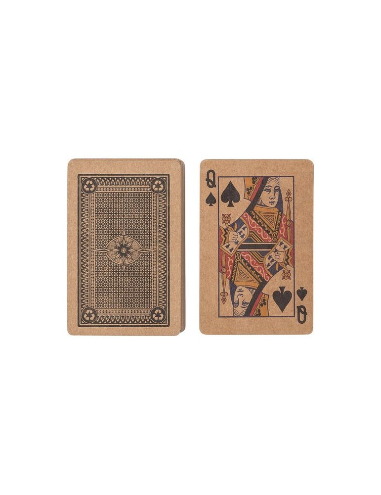 Set personnalisé de 2 jeux de cartes en carton recyclé Arwen pas cher