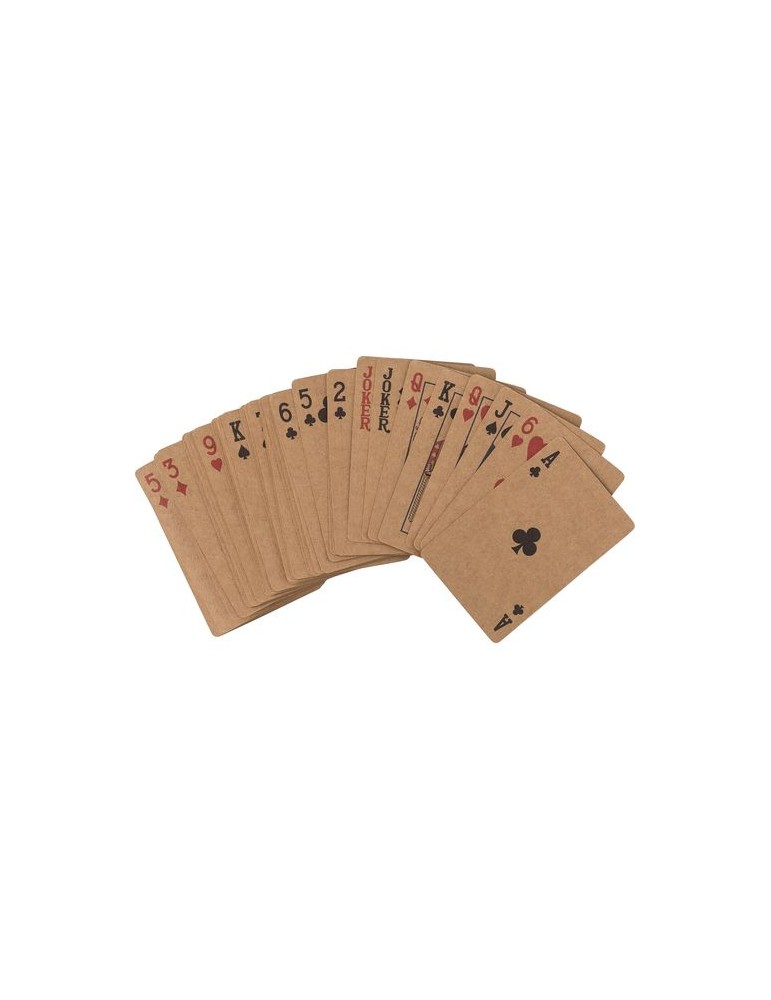Set personnalisé de 2 jeux de cartes en carton recyclé Arwen pas cher