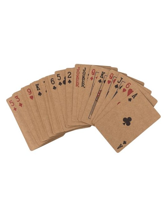 Set personnalisé de 2 jeux de cartes en carton recyclé Arwen pas cher