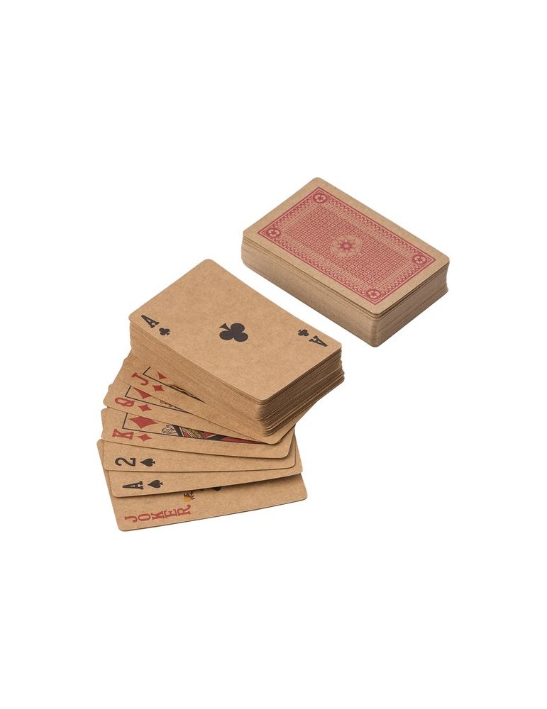 Set personnalisé de 2 jeux de cartes en carton recyclé Arwen pas cher