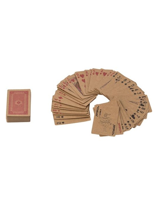 Set personnalisé de 2 jeux de cartes en carton recyclé Arwen pas cher
