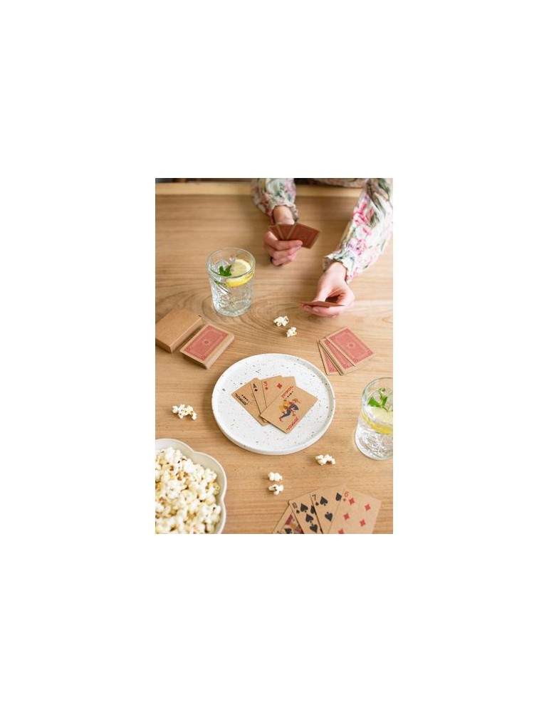 Set personnalisé de 2 jeux de cartes en carton recyclé Arwen pas cher