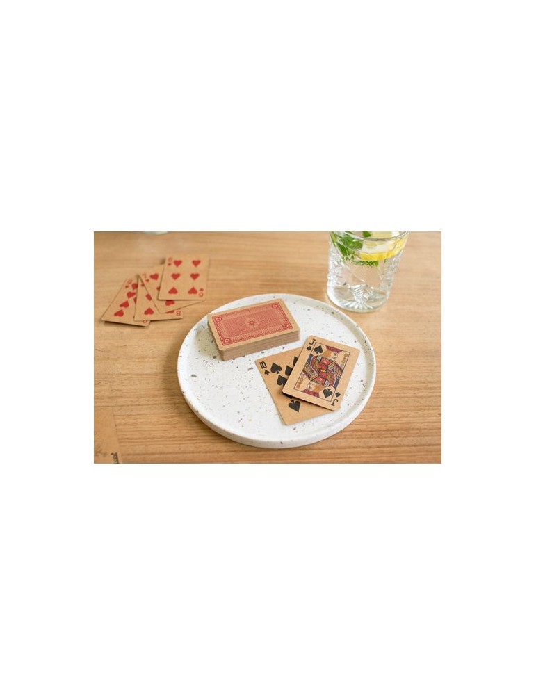 Set personnalisé de 2 jeux de cartes en carton recyclé Arwen pas cher