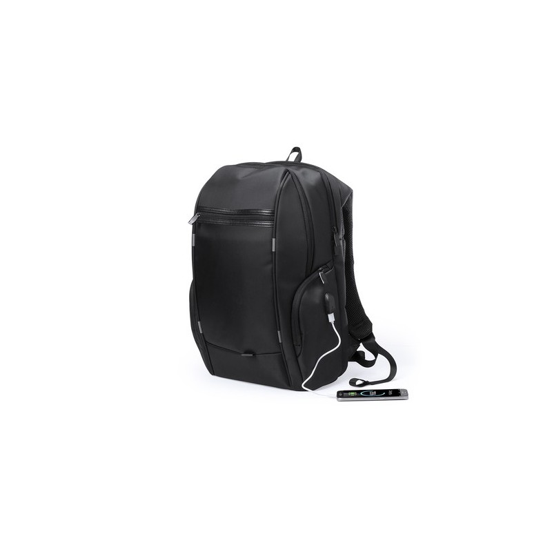 Sac à Dos Personnalisé pour Professionnels Pas Cher Zircan Matières : nylon Couleurs : noir marquage laser ultra précis