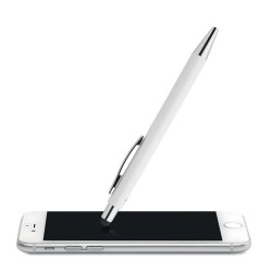 Stylo antibactérien personnalisé et  BLANQUITO CLEAN Matières : ABS Couleurs : blanc impression haute définition