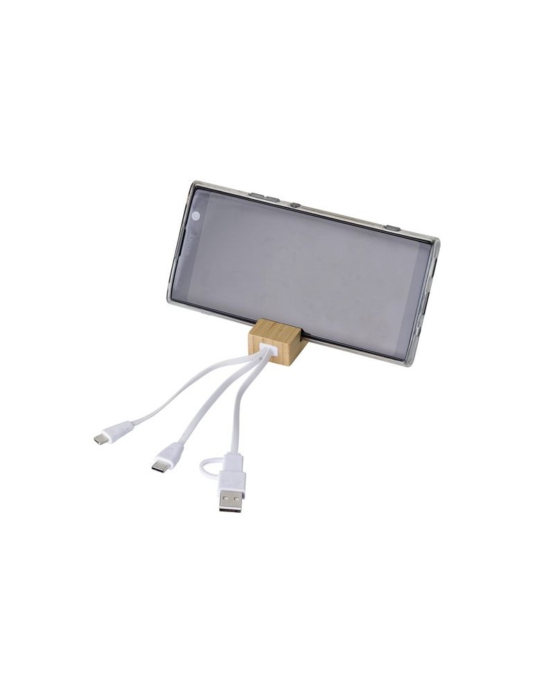 Porte-clés en Bambou et Chargeur USB-C Pas Cher - Cadeau Personnalisée Sutton
