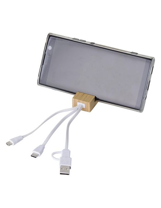Porte-clés en Bambou et Chargeur USB-C Pas Cher - Cadeau Personnalisée Sutton