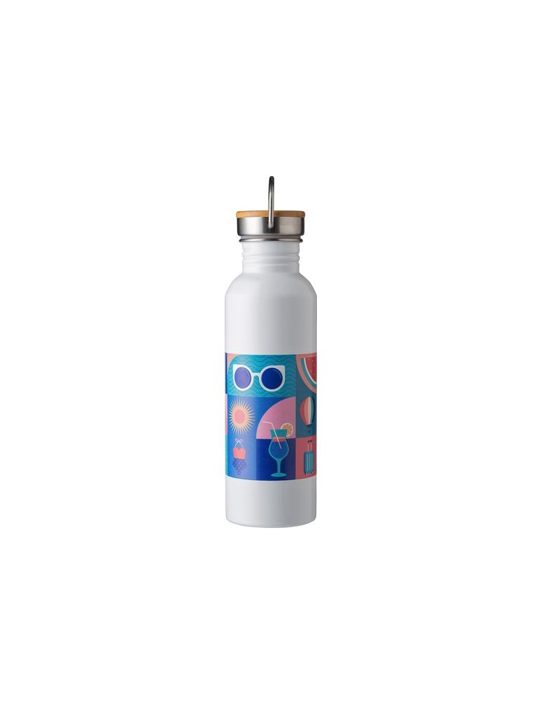 Bouteille Isotherme en Acier Inoxydable Personnalisée - Poppy 700 ml