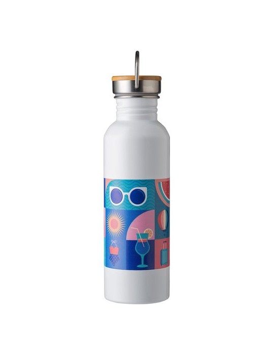 Bouteille Isotherme en Acier Inoxydable Personnalisée - Poppy 700 ml