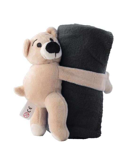 Peluche Ours avec Couverture Personnalisée - Confort et Douceur