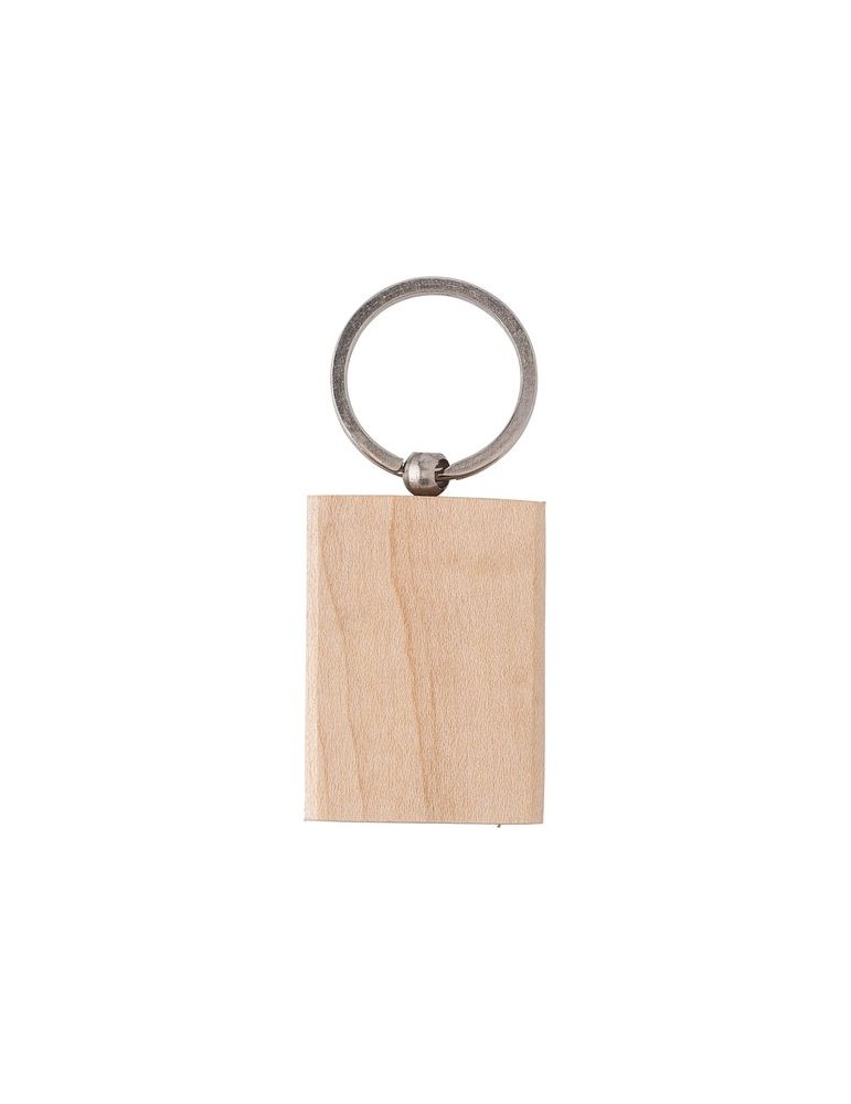 Porte-clés unique et publicitaire en bois Shania