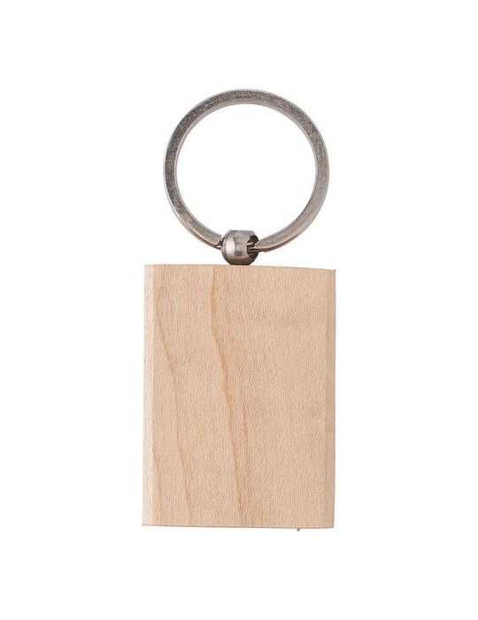 Porte-clés unique et publicitaire en bois Shania