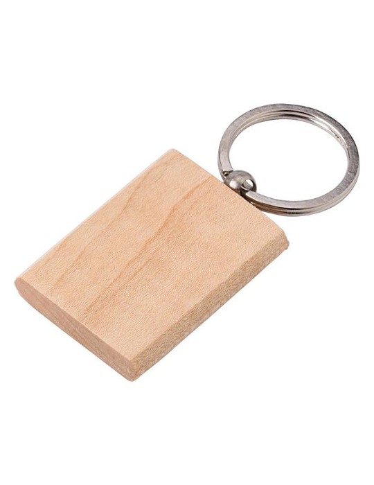 Porte-clés unique et publicitaire en bois Shania